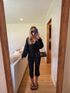 Whitney Wrap Top (Black)