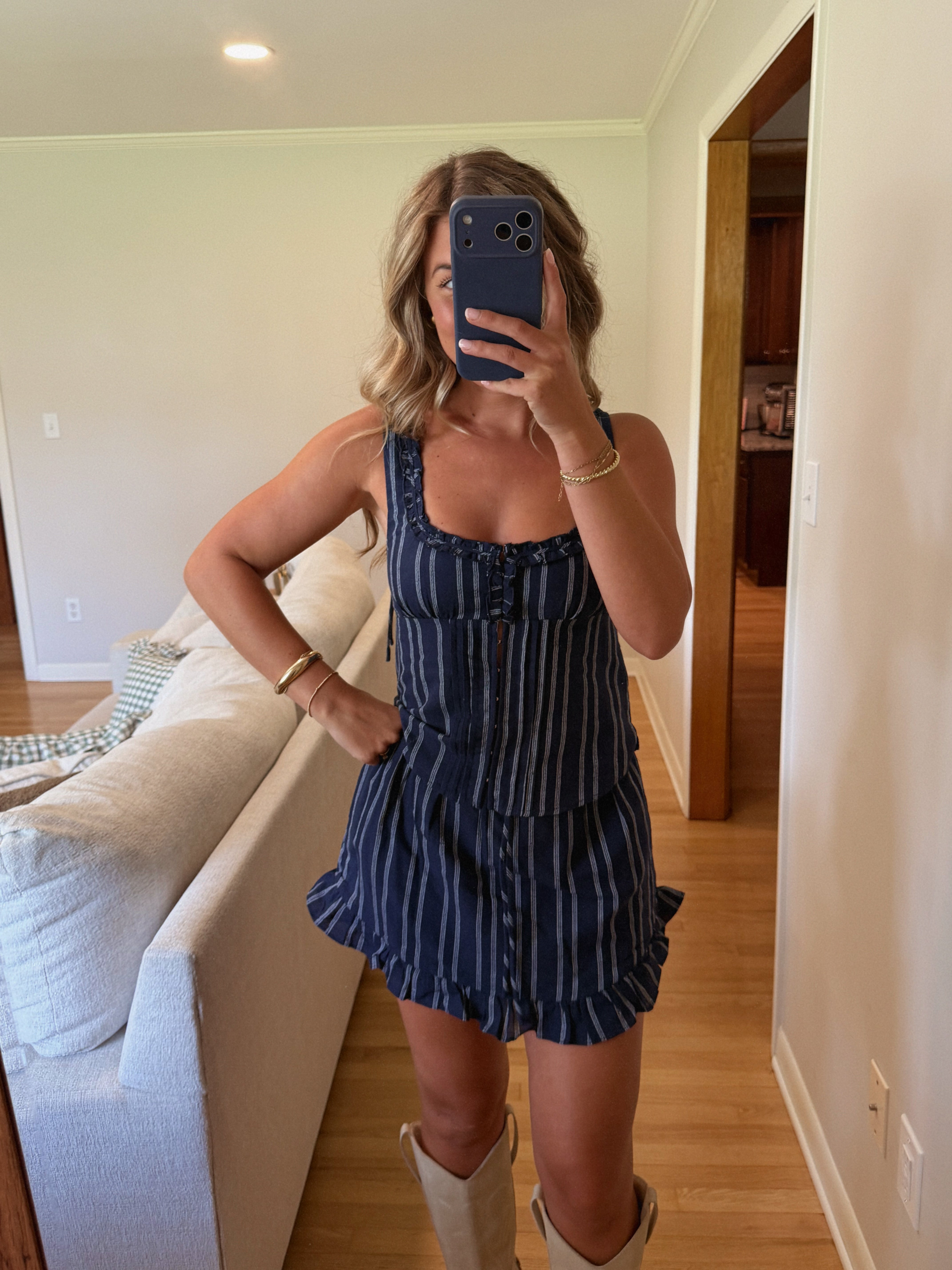 Birdie Top (NAVY)