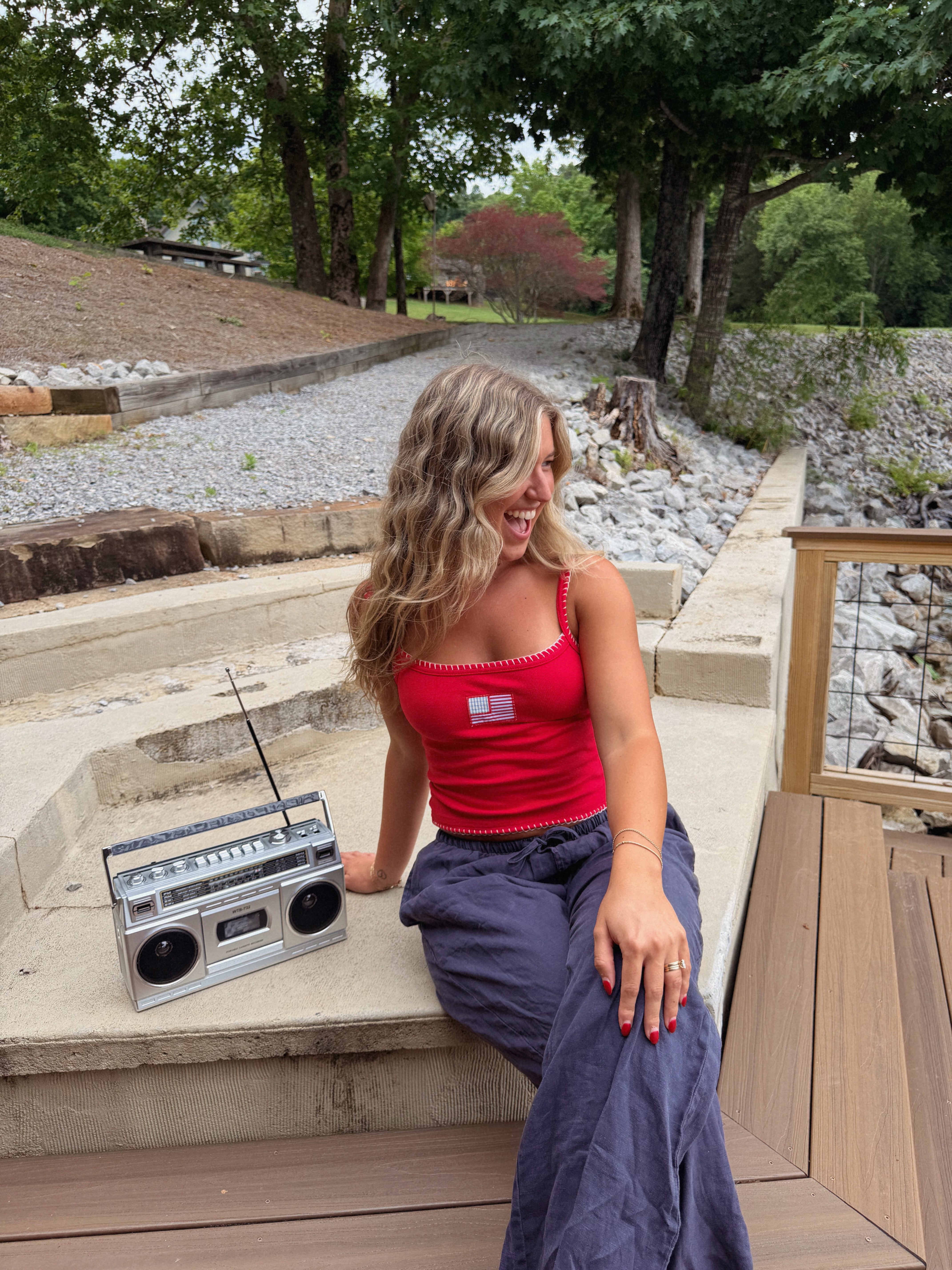 Flag Patch Tank (RED)
