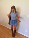 Blake Sweater Top (Blue) — Restock