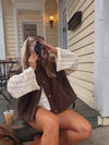 Scottie Sherpa Vest (Brown) -- Preorder