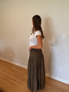 Pixie Midi Skirt (Army Green)