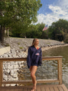 Flag Varsity Crewneck (NAVY)