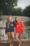 Flag Varsity Crewneck (NAVY)