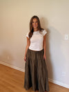 Pixie Midi Skirt (Army Green)
