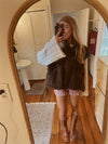 Scottie Sherpa Vest (Brown) -- Preorder