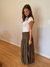 Pixie Midi Skirt (Army Green)