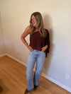 Cynthia Top (Brown) — Restock