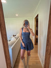 Burcher Dress (DARK DENIM)