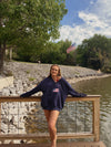Flag Varsity Crewneck (NAVY)