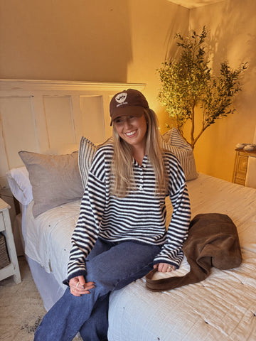 Nina Striped Pullover