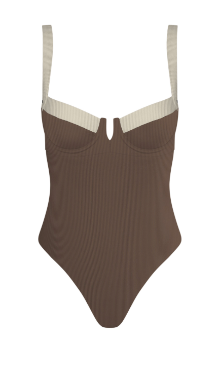 Out of Office One Piece (Brown) — RESTOCK (10)