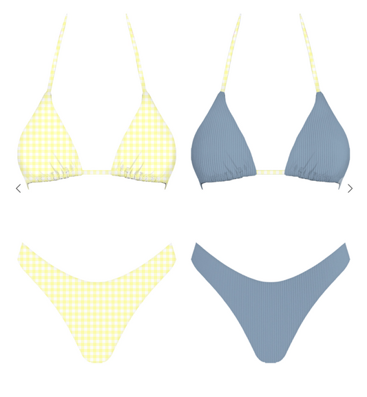 Tully Two Piece Set (YELLOW/BLUE) + REVERSIBLE -- RESTOCK (13)