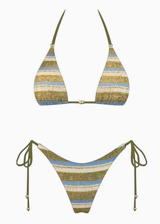 Victoria Two Piece Set (Blue/Green)