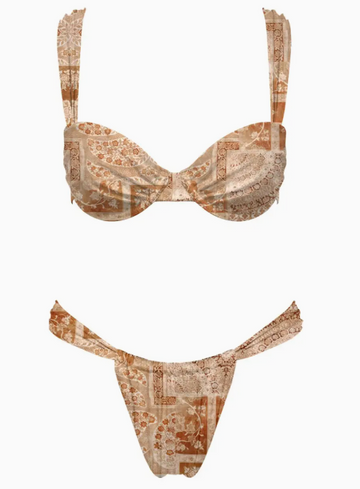 Joella Two Piece Set (BROWN)