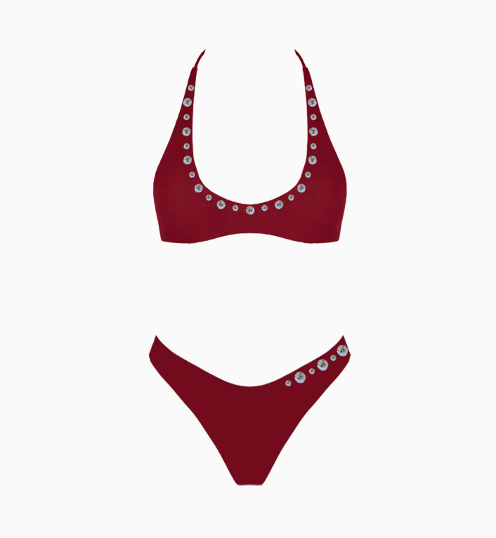 Jolene Two Piece Set (BURGUNDY)