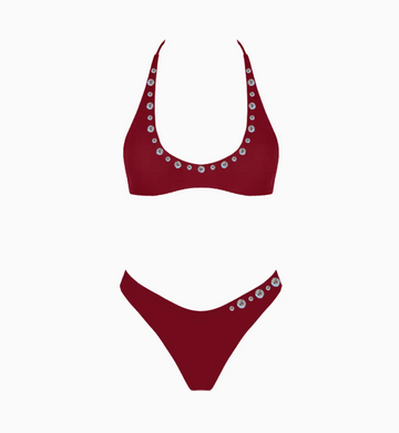Jolene Two Piece Set (BURGUNDY) -- PREORDER
