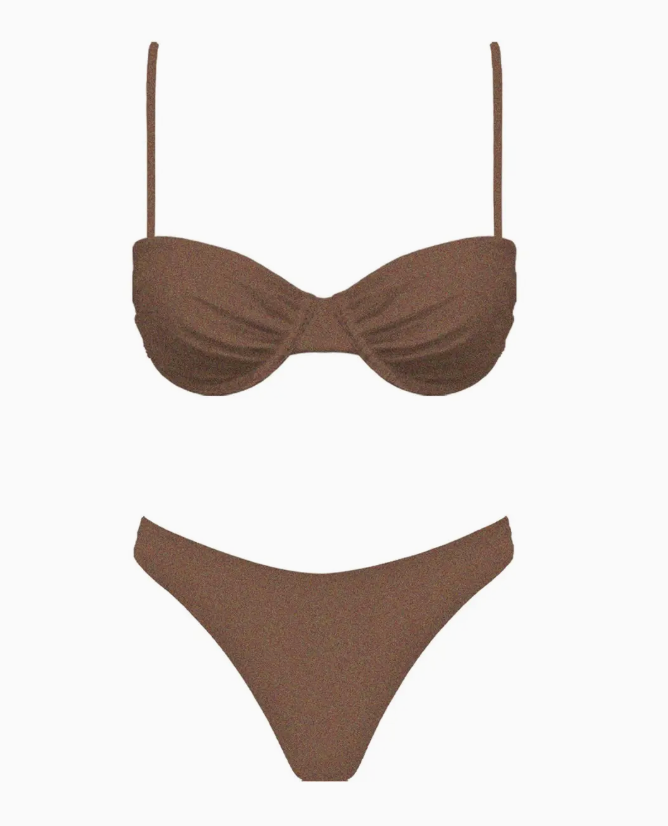 Dakota Two Piece Set (BROWN SHIMMER)