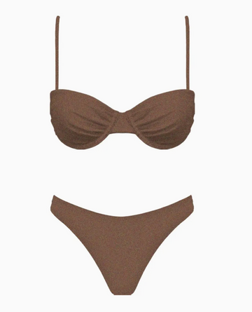 Dakota Two Piece Set (BROWN SHIMMER)